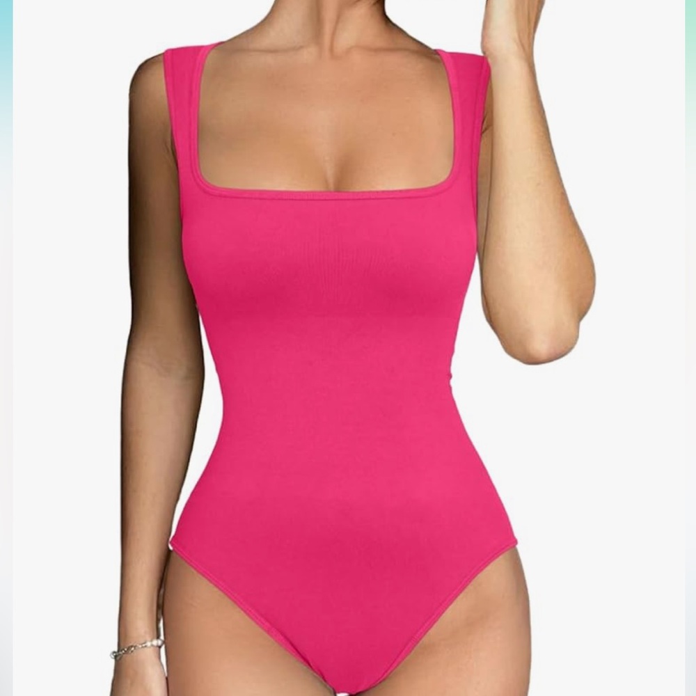 Square Neck Tank Top Bodysuit